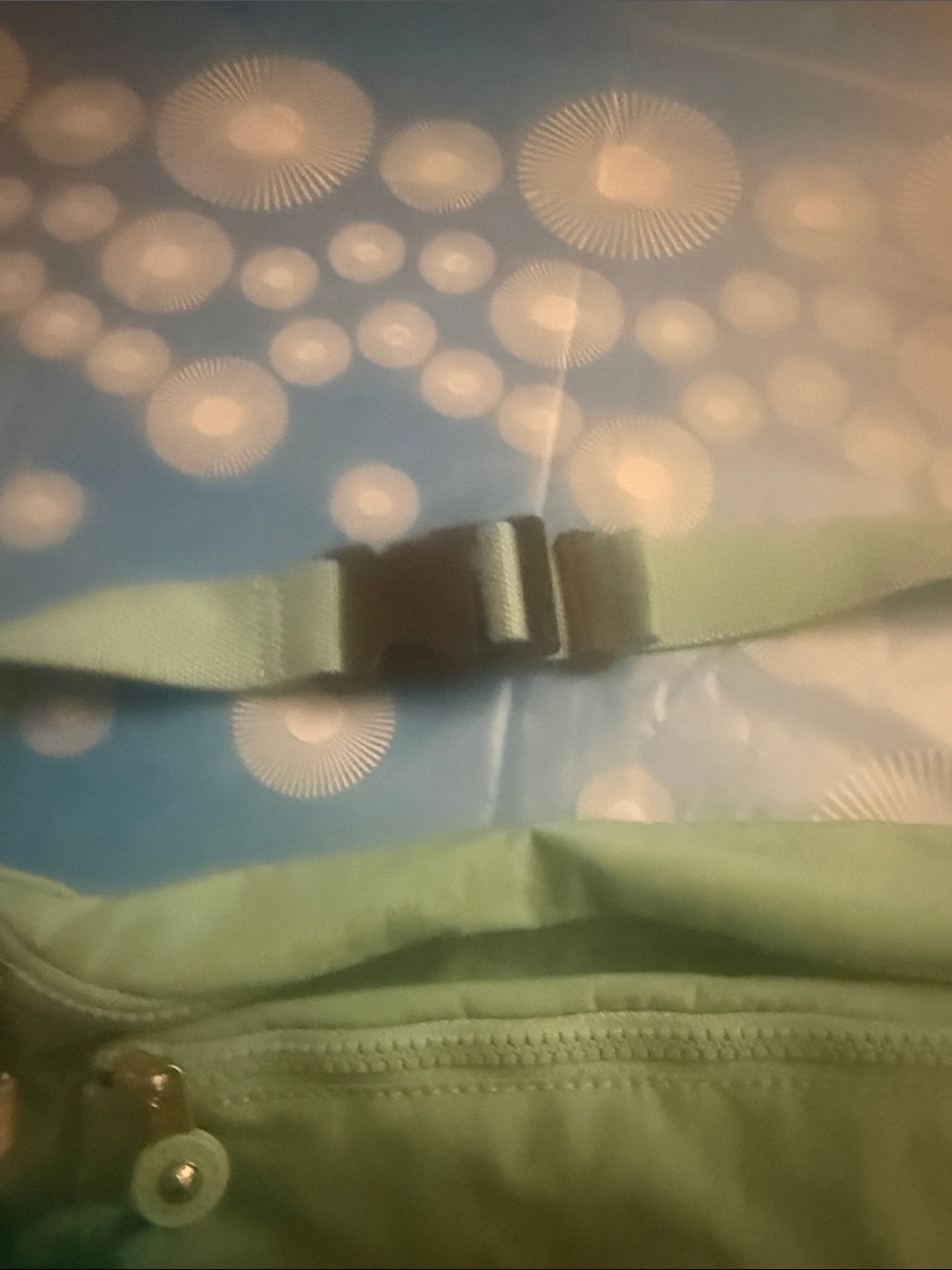 Kipling Teal Green Crossbody Sling with Monkey Charm - Picture 3 of 7